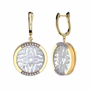 Серьги Style Avenue из серебра 925 с перламутром