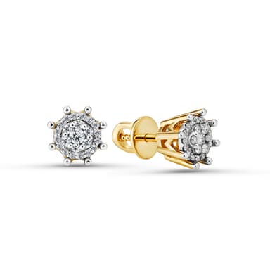 Серьги Primo Prezioso из золота 585 с бриллиантами