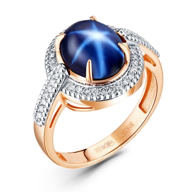 Кольцо ERA JEWELLERY из золота 585 с сапфиром
