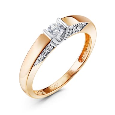 Кольцо ERA JEWELLERY из золота 585 с бриллиантом