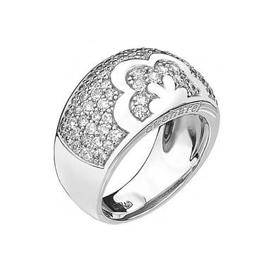Кольцо &quot;Цветы&quot; Cacharel Silver из серебра 925 с кубическим цирконием