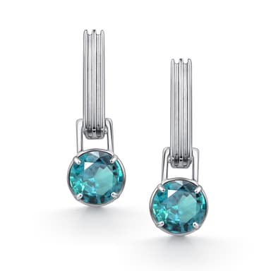 Серьги Алькор из серебра 925 с ювелирным стеклом