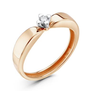 Кольцо ERA JEWELLERY из золота 585 с бриллиантом