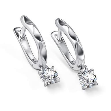 Серьги Алькор из серебра 925 с фианитами