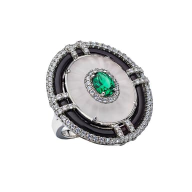 Кольцо Style Avenue из серебра 925 с горным хрусталем