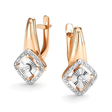 Серьги Алькор из золота 585 с бриллиантами