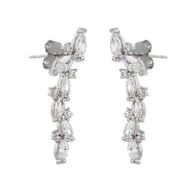 Серьги Fresh Jewelry из серебра 925 с фианитами
