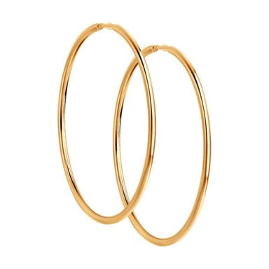 Серьги-конго Diamant из розового золота 585