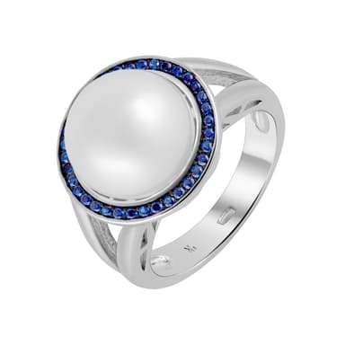 Кольцо NS Design из серебра 925 с жемчугом