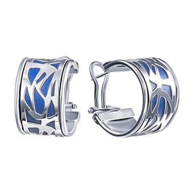 Серьги Element 47 из серебра 925 с эмалью