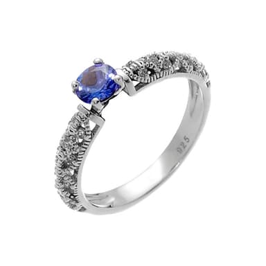 Кольцо Fresh Jewelry из серебра 925 с танзанитом