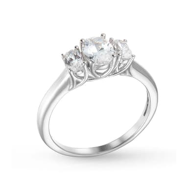 Кольцо NS Design из серебра 925 с фианитом