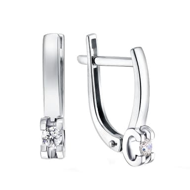 Серьги ERA JEWELLERY из золота 585 с бриллиантами